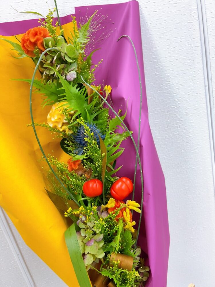 １０月のブーケクラス＜ハロウィンのガーランドボケー＞