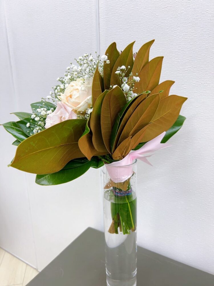 １１月のブーケクラス＜タイサンボクのファンボケー＞